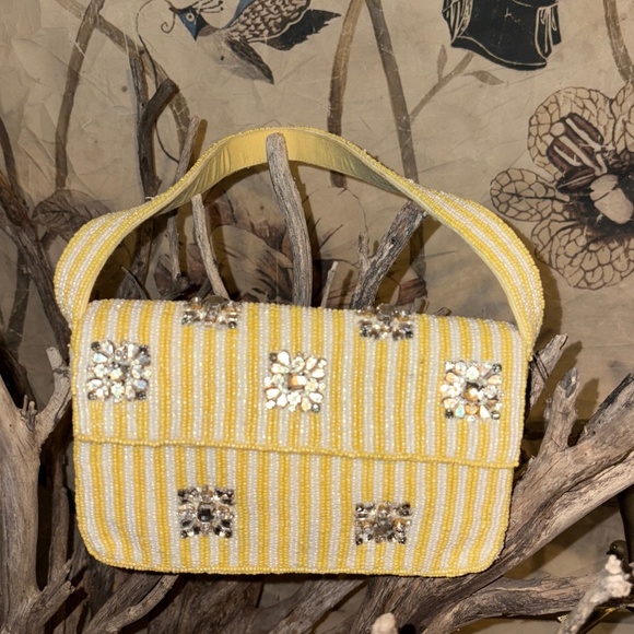 Anthropologie Fiona Beaded Bag-Geometric Version - Picture 1 of 2